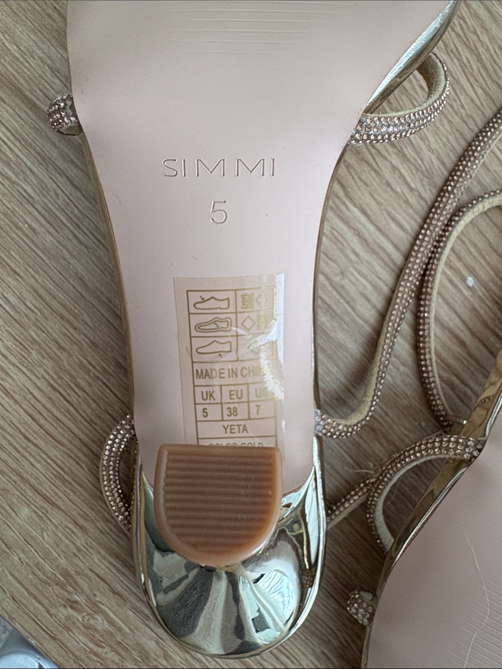 ASOS - Simmi London Gold Heels - Picture 3 of 3